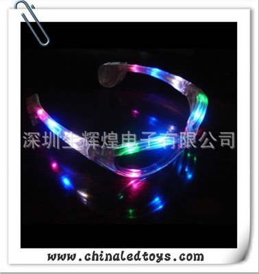 工廠價格 多種模式發(fā)光眼鏡 10/12燈任您挑選